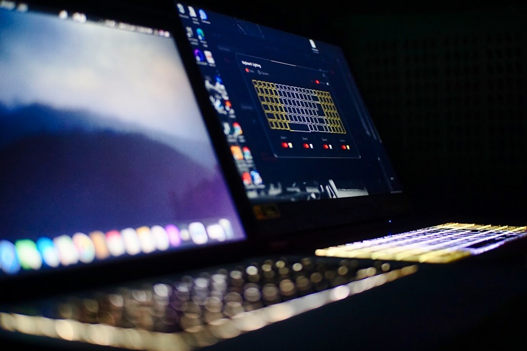 Laptop screen showing a video editing timeline for digital storytelling